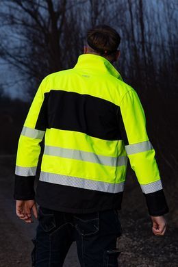 Сигнальна куртка NEO TOOLS 81-702 (клас 2 EN ISO 20471) &mdash; жовто-чорна, Softshell XL