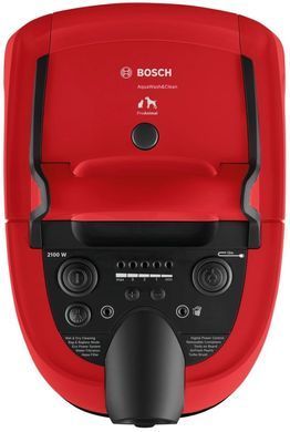 Bosch Пилосос миючий, 2100Вт, НЕРА13, турбощітка, червоний (363286) BWD421PET фото
