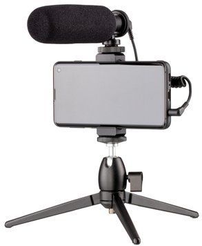 Мікрофон з триподом для мобільних пристроїв 2Е AU-CM10S Vlog KIT, 3.5mm (357143) 2E-MM011_OLD фото