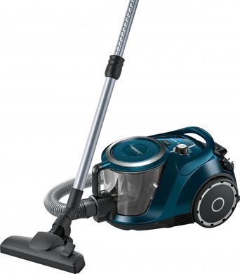 Bosch Пилесос безмішковий BGS41FAM - контейнер 2.4л/НЕРА14/телескоп. труба/синій (349804) BGS41FAM фото