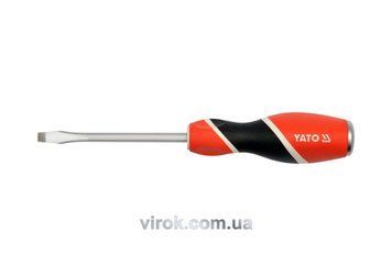 Викрутка плоска ударна YATO : шліц SL6 x 200 мм