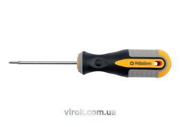 Отвертка крестовая VOREL: "Philips" PH00 х 65 мм. Cr-V