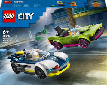 Конструктор LEGO City Преследование маслкара на полицейском автомобиле 213 деталей (60415)