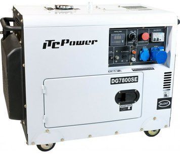 6,3 kVa ГЕНЕРАТОР ДИЗЕЛЬНЫЙ ITC POWER DG7800SE 6000/6300 W - DG7800SE фото