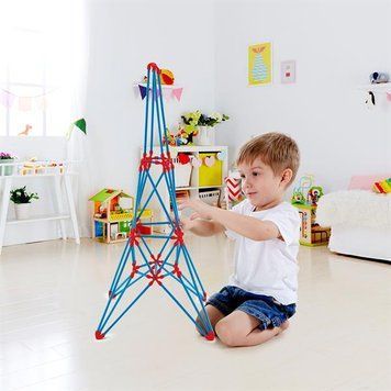 Контурный конструктор Hape Flexistix Эйфелева башня 62 детали бамбуковый (E5563) dt_12408 фото