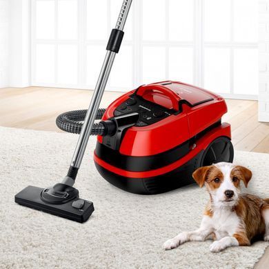 Bosch Пилосос миючий, 2100Вт, НЕРА13, турбощітка, червоний (363286) BWD421PET фото
