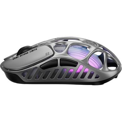 Мышь GravaStar Mercury X Pro, 8K, BT/WL/USB-A, RGB, сірий GSXPRO_GRY фото