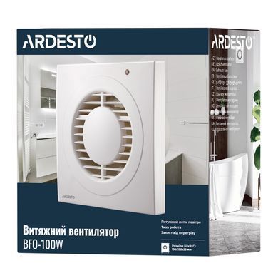 Витяжний вентилятор Ardesto BFO-100W (371062)