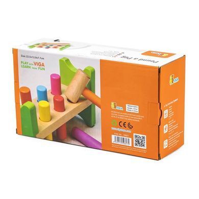 Деревянная стучалка Viga Toys Гвоздики (50827) dt_79232 фото