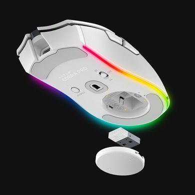 Razer Мышь Cobra Pro, RGB, USB-A/WL/BT, белый RZ01-04660200-R3G1 фото