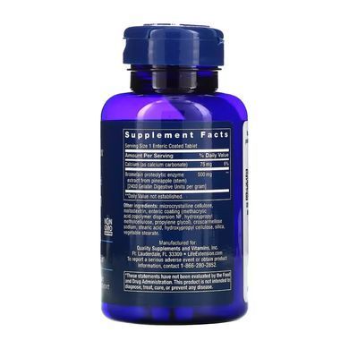 Specially-Coated Bromelain	500 mg - 60 tabs Life Extension