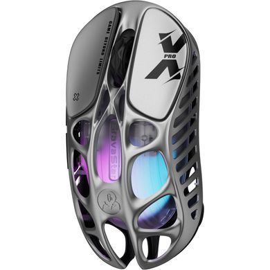 Мышь GravaStar Mercury X Pro, 8K, BT/WL/USB-A, RGB, сірий GSXPRO_GRY фото