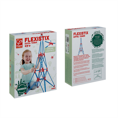 Конструктор Hape Flexistix Ейфелева вежа 62 деталі бамбуковий (E5563) dt_12408 фото