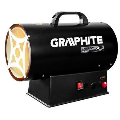 Тепловая пушка Graphite 58GE100 15 кВт газ с пьезорозжигом и защитой от перегрева