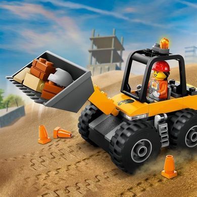 Конструктор LEGO City Желтый строительный автопогрузчик 81 деталь (60450)