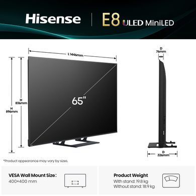 LED-телевізор Hisense 65E8Q (7134214) 20016368 фото
