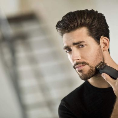 Remington Триммер Beard Boss Pro для бороды и усов, акум., титан.напыл., черный