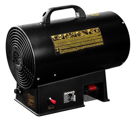 Тепловая пушка Graphite 58GE100 15 кВт газ с пьезорозжигом и защитой от перегрева