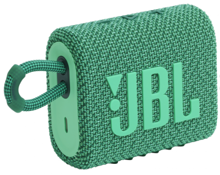 Портативная акустика JBL GO 3 Eco зеленый (JBLGO3ECOGRN) JBLGO3ECOGRN фото
