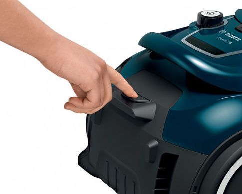 Bosch Пилесос безмішковий BGS41FAM - контейнер 2.4л/НЕРА14/телескоп. труба/синій (349804) BGS41FAM фото