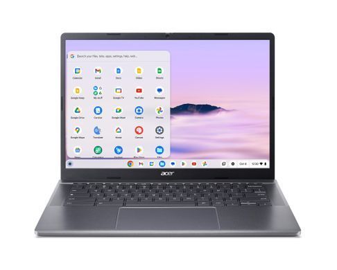 Acer Ноутбук Chromebook Plus CB514-3H 14" WUXGA IPS, AMD R3-7320C, 8GB, F512GB, UMA, ChromeOS, сірий (373453) NX.KP4EU.001 фото