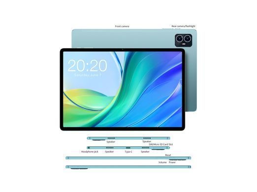 TECLAST Планшет M50 10.1" 6ГБ, 128ГБ, LTE, 6000мА&bull;ч, Android, голубой 6940709686799 фото