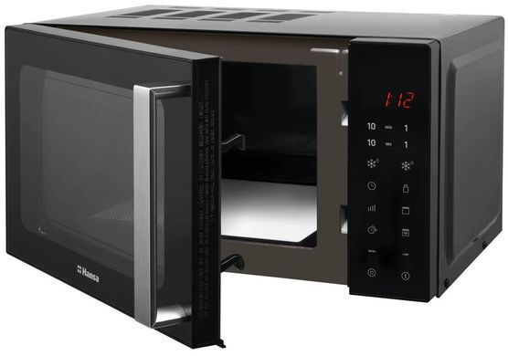 Микроволновая печь Hansa, 20л, электрон. управление, без поворотного стола, 700Вт, гриль, черный (393216) AMGF20E1GFBH фото