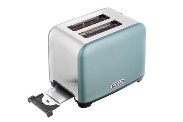 Тостер ARDESTO Mint Harmony T-F400G 800Вт, металл, мятный+серебристый (354619) T-F400G фото