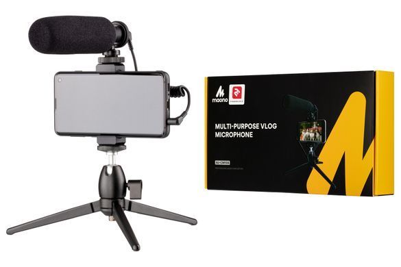 Мікрофон з триподом для мобільних пристроїв 2Е AU-CM10S Vlog KIT, 3.5mm (357143) 2E-MM011_OLD фото