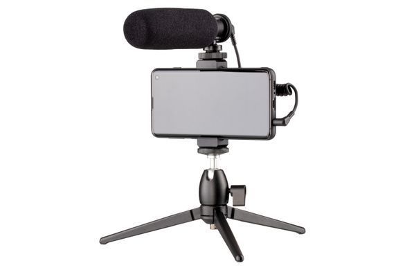Мікрофон з триподом для мобільних пристроїв 2Е AU-CM10S Vlog KIT, 3.5mm (357143) 2E-MM011_OLD фото