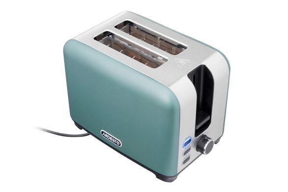 Тостер ARDESTO Mint Harmony T-F400G 800Вт, металл, мятный+серебристый (354619) T-F400G фото