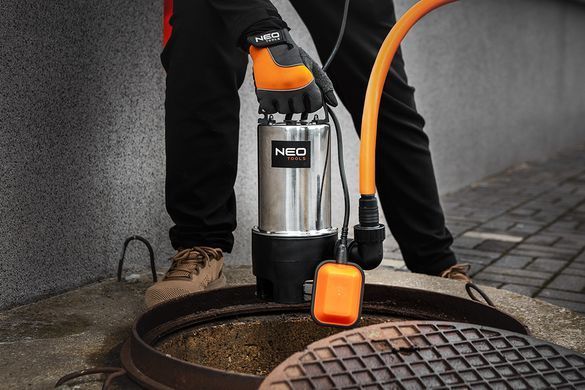 Занурювальний насос для брудної води NEO TOOLS 04-736, 1100 Вт, 18000 л/год 04-736 фото
