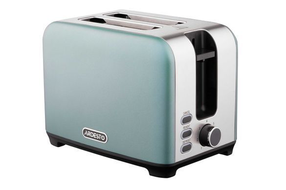 Тостер ARDESTO Mint Harmony T-F400G 800Вт, металл, мятный+серебристый (354619) T-F400G фото