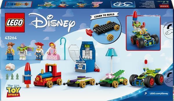Конструктор LEGO Disney и Pixar Празднование из Истории игрушек поезд и авто для гонки 206 деталей (43264)