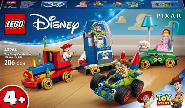 Конструктор LEGO Disney и Pixar Празднование из Истории игрушек поезд и авто для гонки 206 деталей (43264)