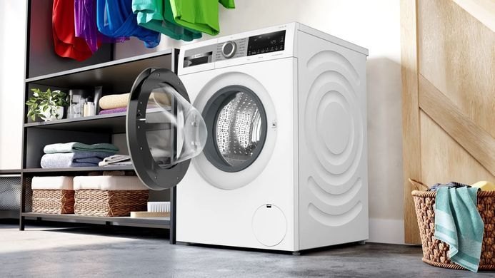 Bosch Пральна машина фронтальна, 10кг, 1400, A+++, 59см, дисплей, білий (366634) WGA25400UA фото