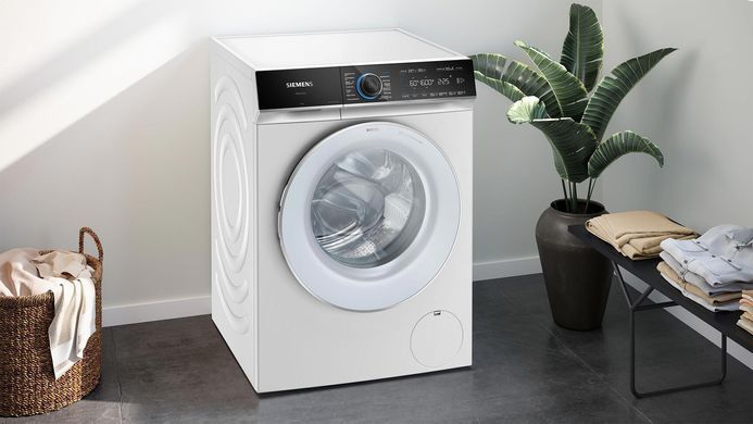 Siemens Пральна машина фронтальна, 10кг, 1600, A+++, 60см, дисплей, Home Connect, I-Dos, білий (375390) WG56B2A0UA фото