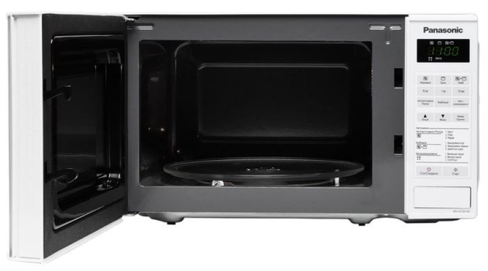 Panasonic Мікрохвильова піч, 20л, 800Вт, гриль, дисплей, білий (243556) NN-GT261WZPE фото