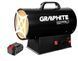 Тепловая пушка Graphite 58GE100 15 кВт газ с пьезорозжигом и защитой от перегрева