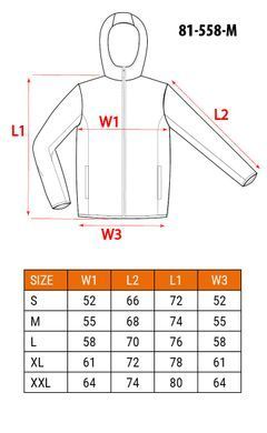 Куртка NEO Tools 81-558 Softshell, водо- та вітрозахисна, з флісовим утеплювачем M