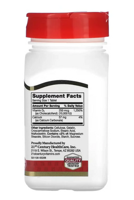 D3 250 mcg (10,000 IU) - 110 softgels