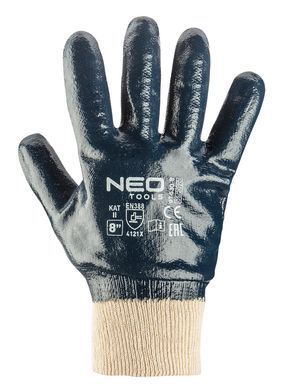 Перчатки NEO 97-630 рабочие, нитриловое покрытие, стойкие к маслам и истиранию размер 10/XL
