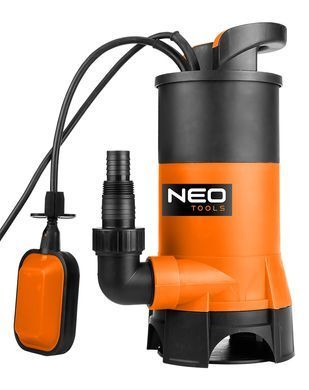 Погружные насосы для грязной воды Neo Tools 04-746, 900 Вт, макс. напор 9м, 16000 л/ч 04-746 фото