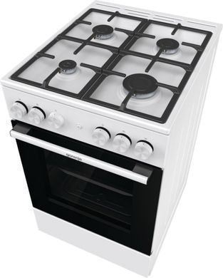 Gorenje Плита газова, 70л, 50x60см, чавун, білий (374471) GG5A11WF фото