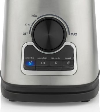 Блендер Gorenje стационарный 1400Вт, чаша-1750мл, дополнительные емкости, кофемолка, крышка льда, приготовление супа, импульсный режим, металл (392624) B1400BE фото