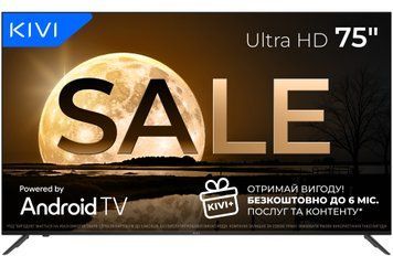 ТВ 75 ", UHD, Smart TV Kivi 75U760QB 3723729 фото
