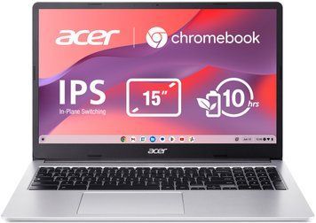 Acer Ноутбук Chromebook CB315-4HT 15" FHD IPS Touch, Intel C N4500, 8GB, F128GB, UMA, ChromeOS, сріблястий (373456) NX.KBAEU.001 фото
