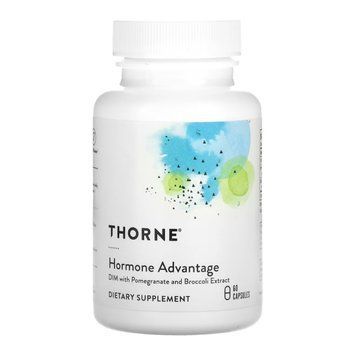 Дииндолилметан с экстрактом граната и брокколи, Hormone Advantage, Thorne, 60 капсул