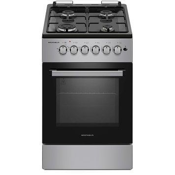 Плита газоэлектр. FG5611GB 50см. ,серо-черная (GRUNHELM) 133596 фото