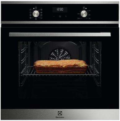 Electrolux Духова шафа електрична, 65л, A, дисплей, конвекція, чорний (362601) EOF5H40BX фото